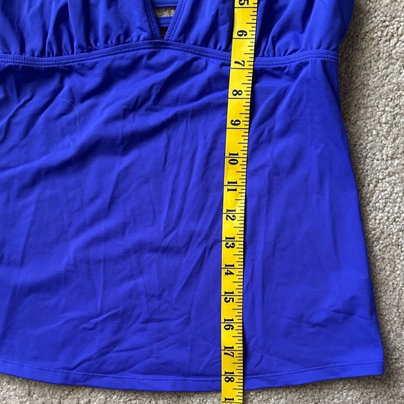 Athleta Strappy Back Tankini Cobalt Blue Women’s Small Swim Beach - Picture 6 of 7